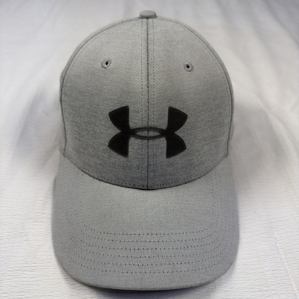 Under Armour Blitzing Light Gray Hat Cap Low Stretch Golf Sporty Men Size M/L